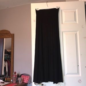 Charlotte Russe Black Maxi Skirt